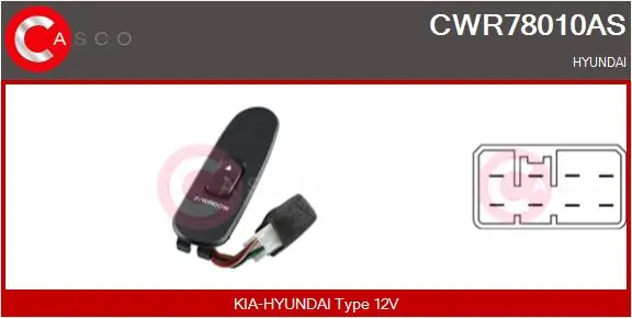 Switch, window regulator