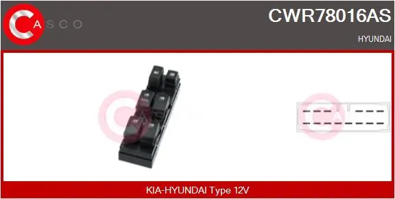 Switch, window regulator