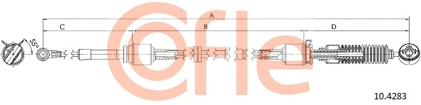 Cable Pull, manual transmission