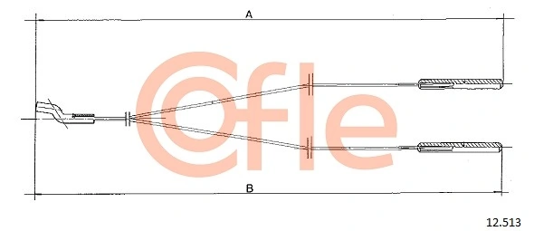 Cable, heater flap