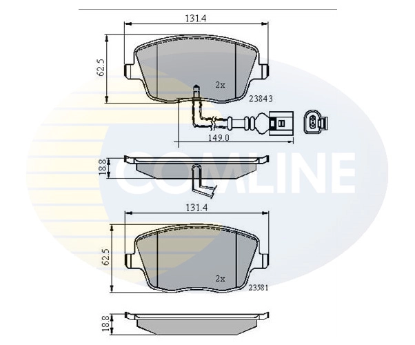 Brake Pad Set, disc brake