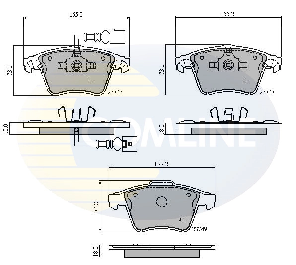 Brake Pad Set, disc brake