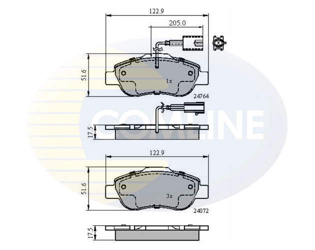 Brake Pad Set, disc brake