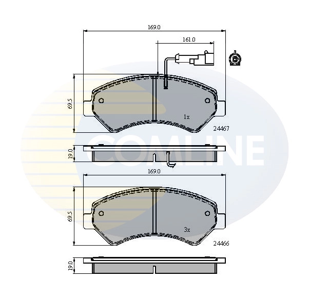 Brake Pad Set, disc brake