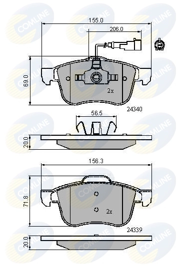 Brake Pad Set, disc brake