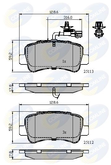 Brake Pad Set, disc brake