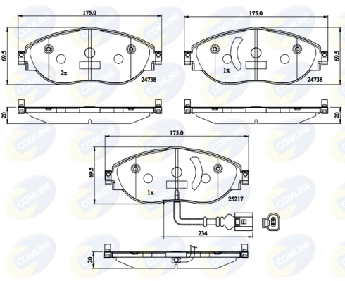 Brake Pad Set, disc brake