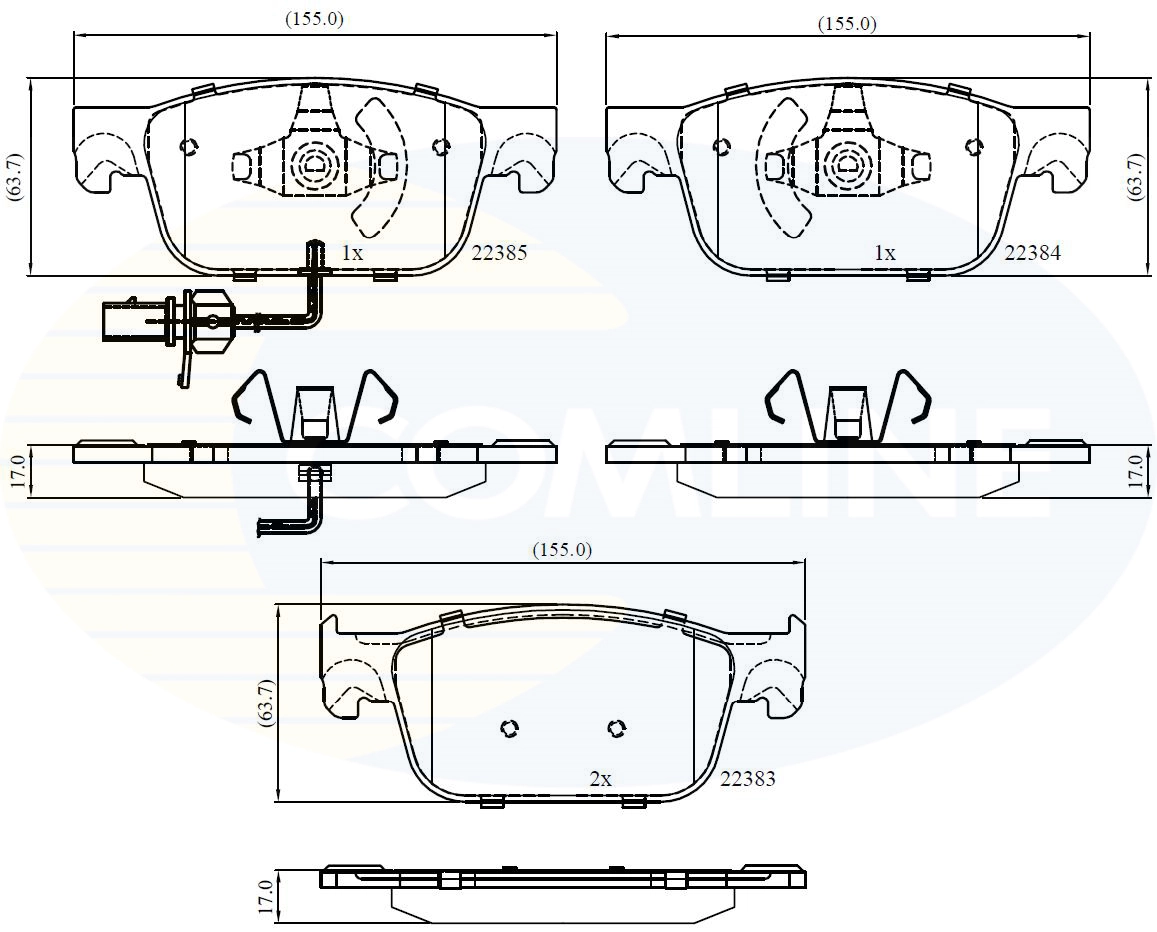 Brake Pad Set, disc brake