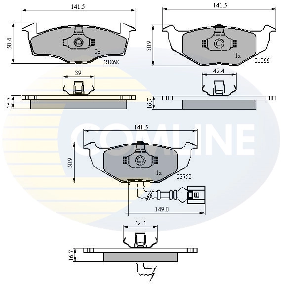 Brake Pad Set, disc brake