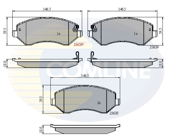 Brake Pad Set, disc brake