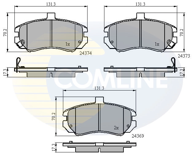 Brake Pad Set, disc brake