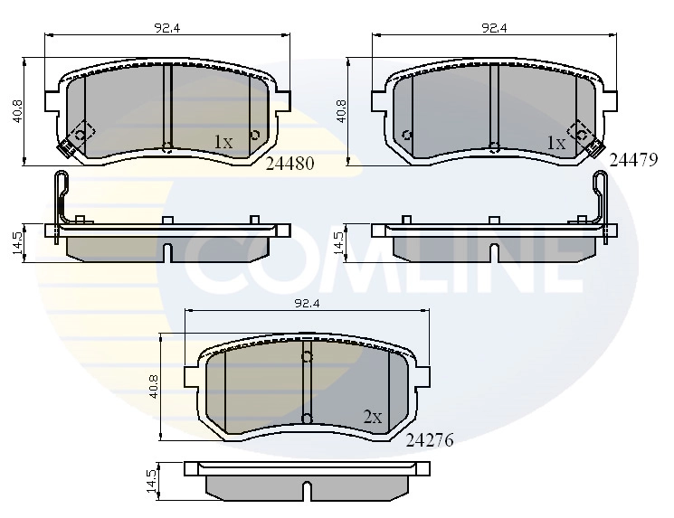 Brake Pad Set, disc brake