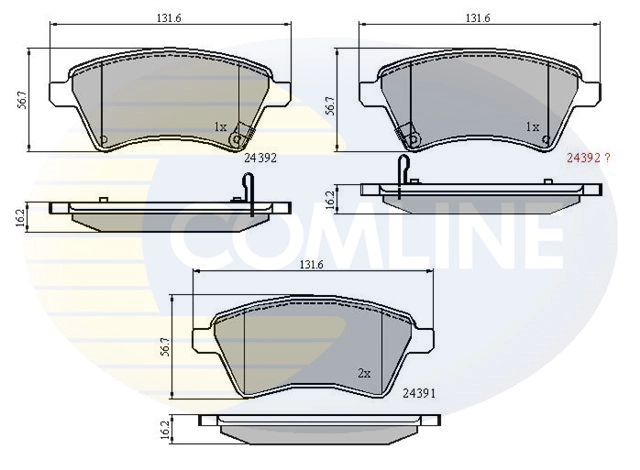 Brake Pad Set, disc brake