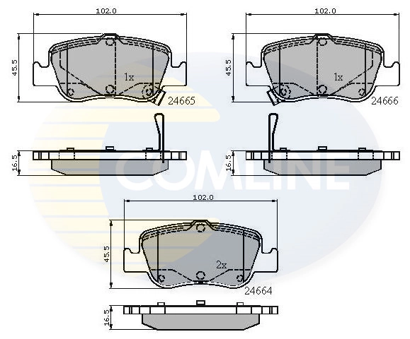 Brake Pad Set, disc brake