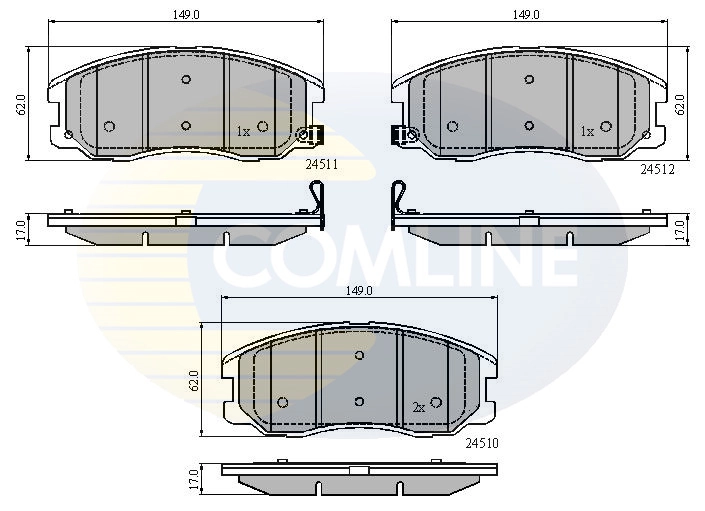Brake Pad Set, disc brake