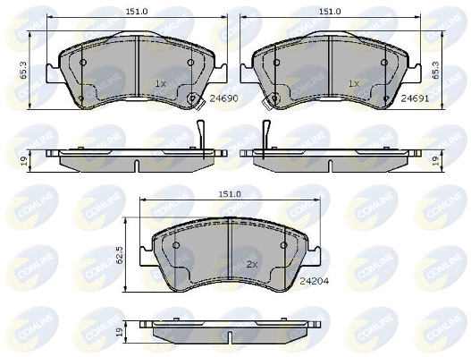 Brake Pad Set, disc brake