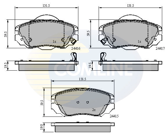 Brake Pad Set, disc brake