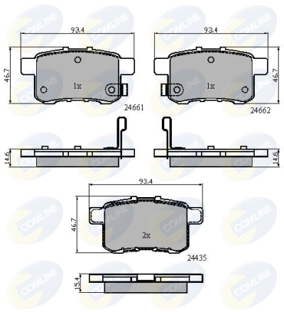 Brake Pad Set, disc brake