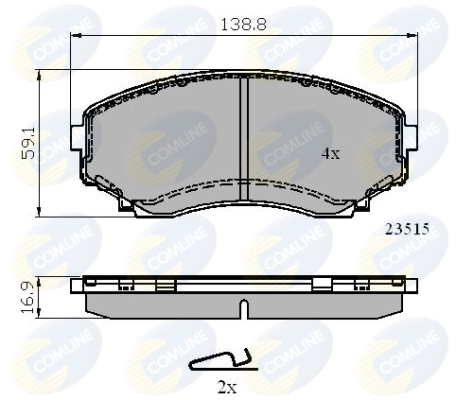 Brake Pad Set, disc brake