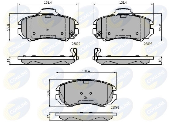 Brake Pad Set, disc brake