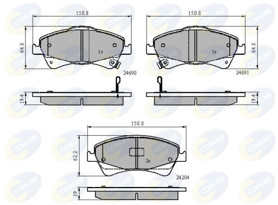Brake Pad Set, disc brake
