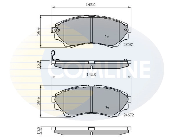 Brake Pad Set, disc brake