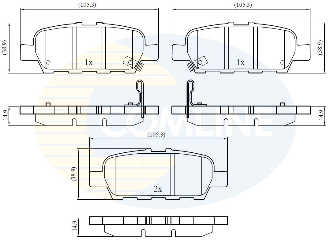 Brake Pad Set, disc brake