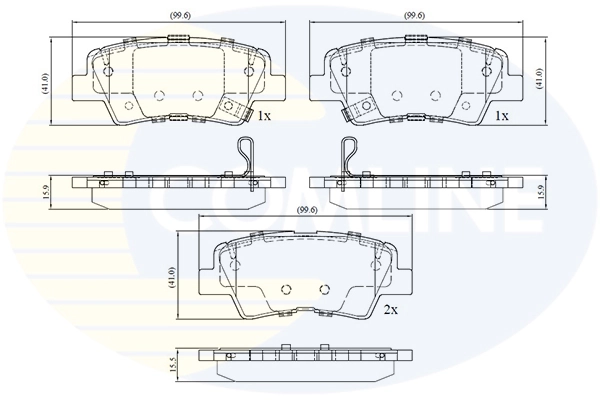 Brake Pad Set, disc brake