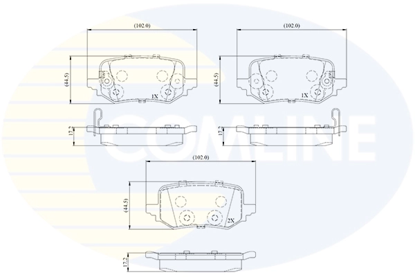 Brake Pad Set, disc brake