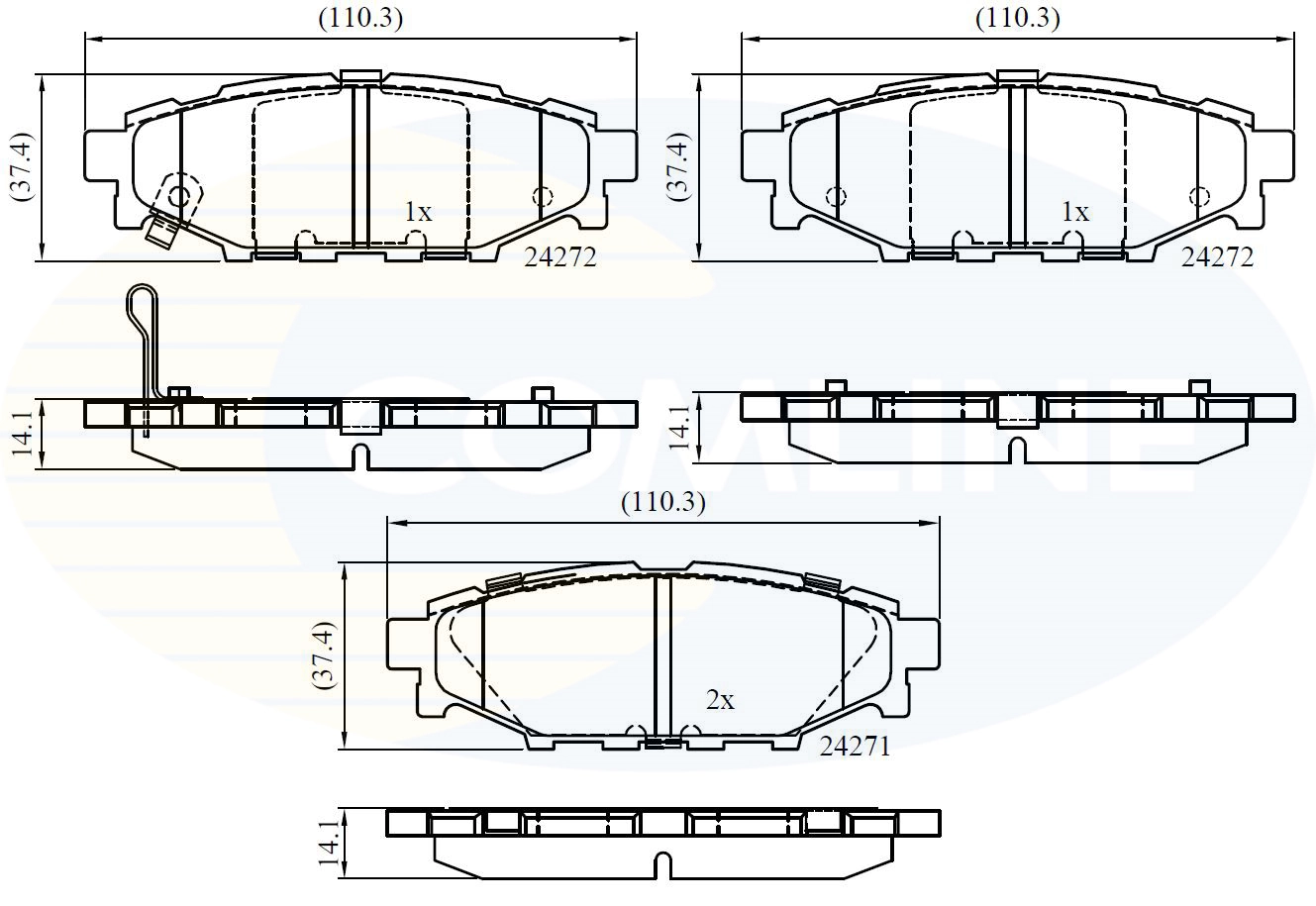 Brake Pad Set, disc brake