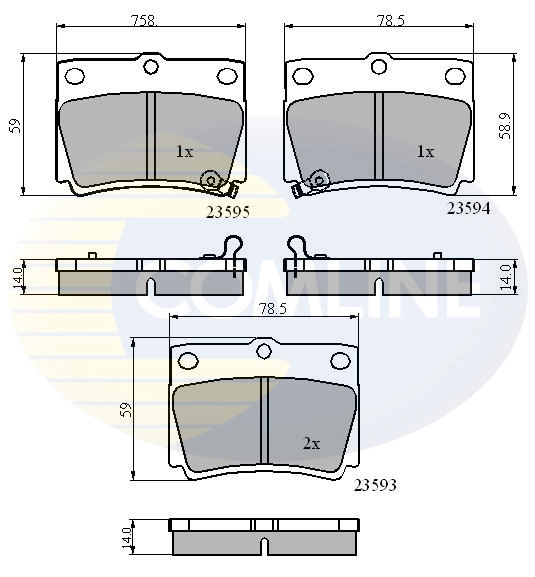 Brake Pad Set, disc brake