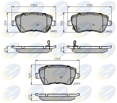 Brake Pad Set, disc brake