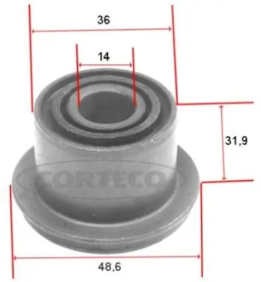 Mounting, control/trailing arm