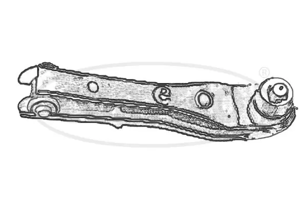 Control/Trailing Arm, wheel suspension