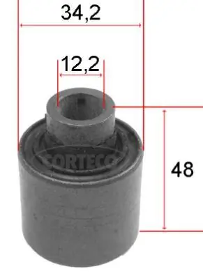 Mounting, control/trailing arm