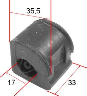 Mounting, stabiliser bar