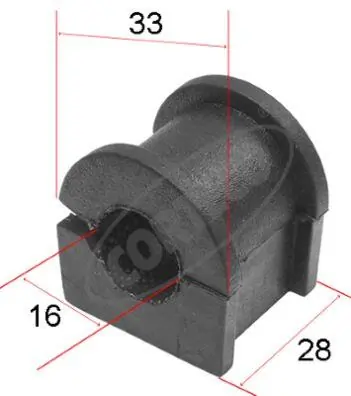 Mounting, stabiliser bar