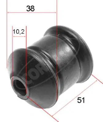 Mounting, control/trailing arm