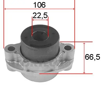 Mounting, control/trailing arm