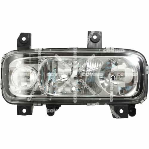Headlight right (RH) w/o fog light H7+H1+ W5W without fog lamp