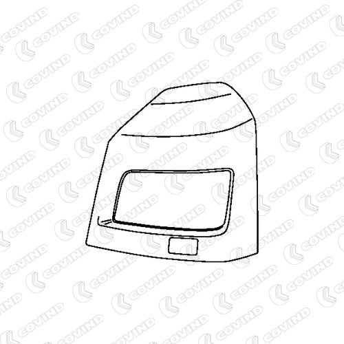 Headlamp rim  kr.(LH) MAN TGX