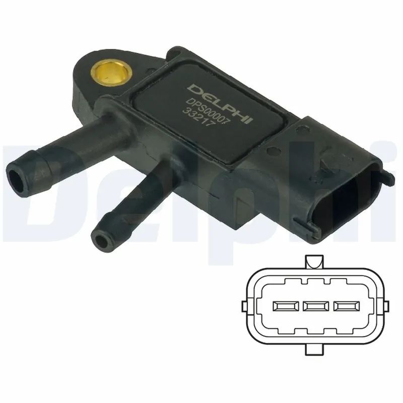 Sensor, exhaust pressure