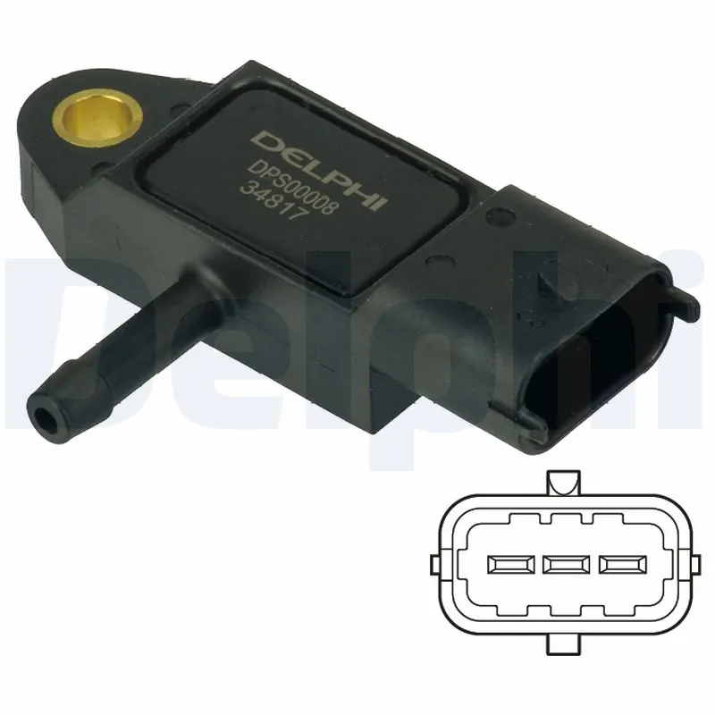 Sensor, exhaust pressure