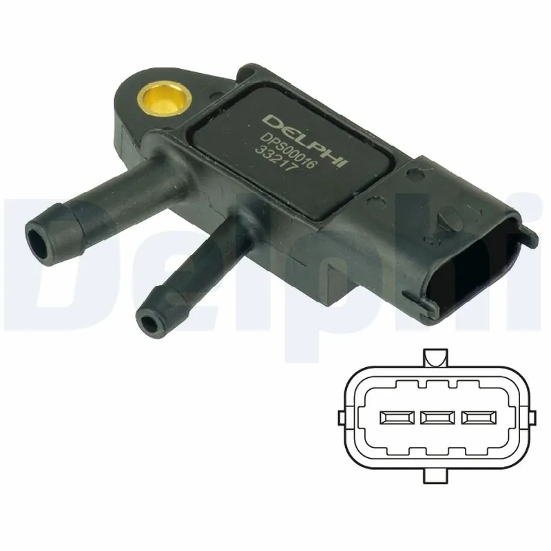 Sensor, exhaust pressure