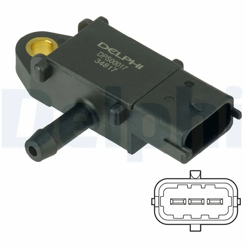 Sensor, exhaust pressure