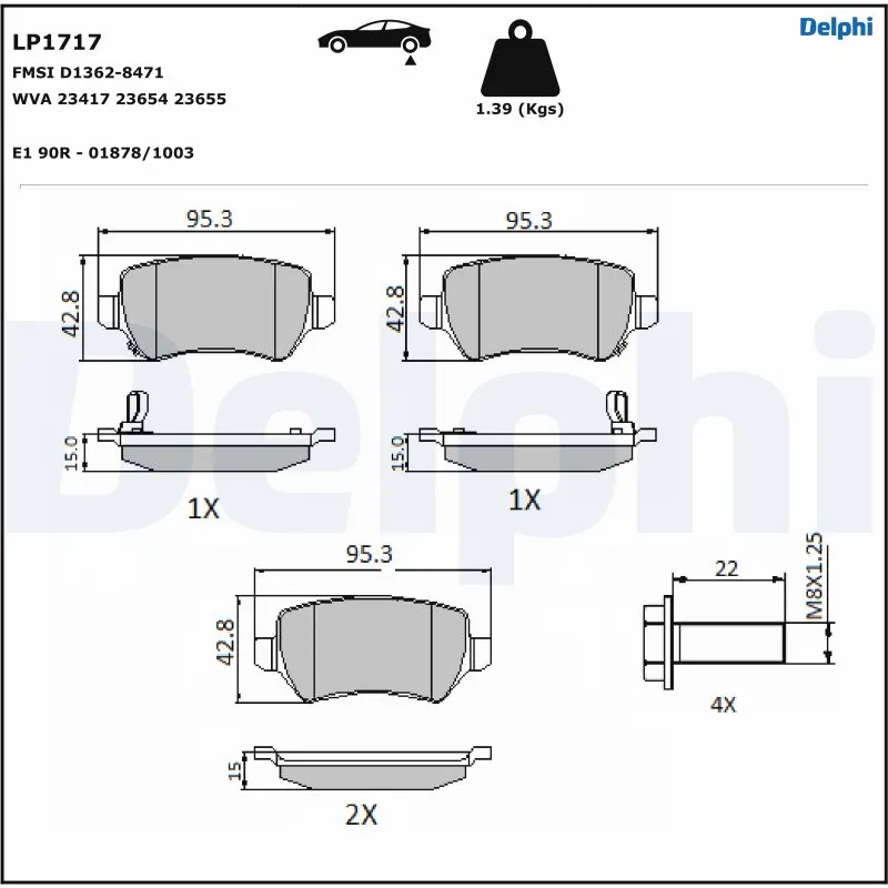 Brake Pad Set, disc brake