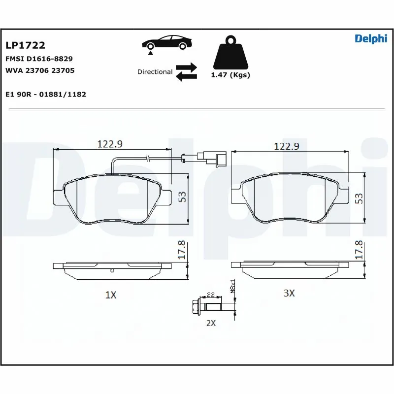 Brake Pad Set, disc brake