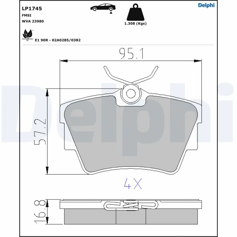 Brake Pad Set, disc brake