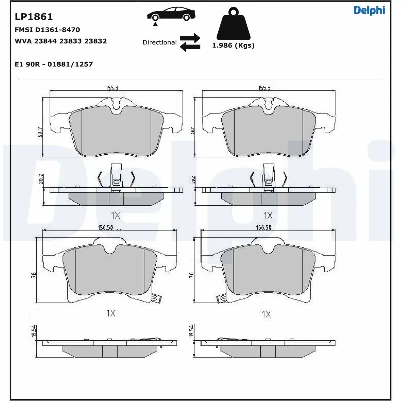 Brake Pad Set, disc brake