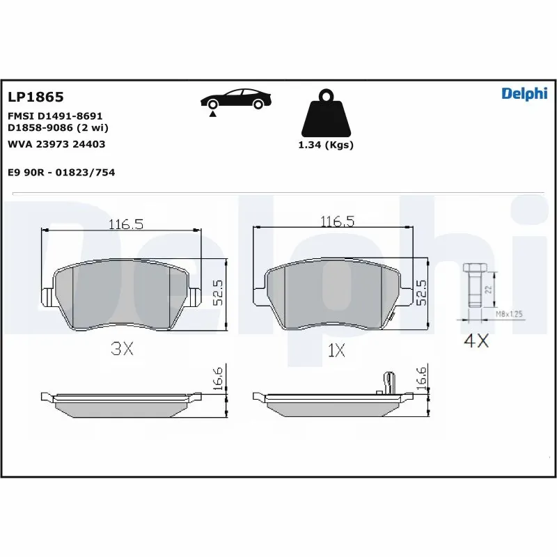 Brake Pad Set, disc brake